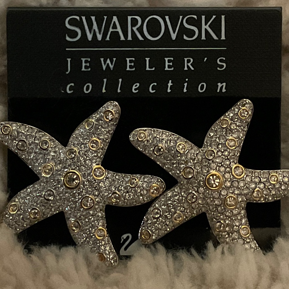 Swarovski Clip Starfish Earring